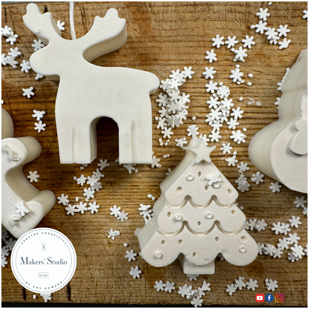 How to Create Adorable Holiday Crafts with the Merry Christmas Mold Set