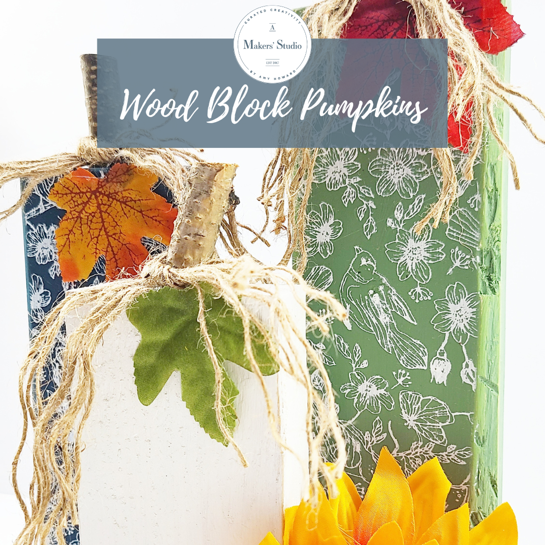 How To: Wood Block Pumpkins