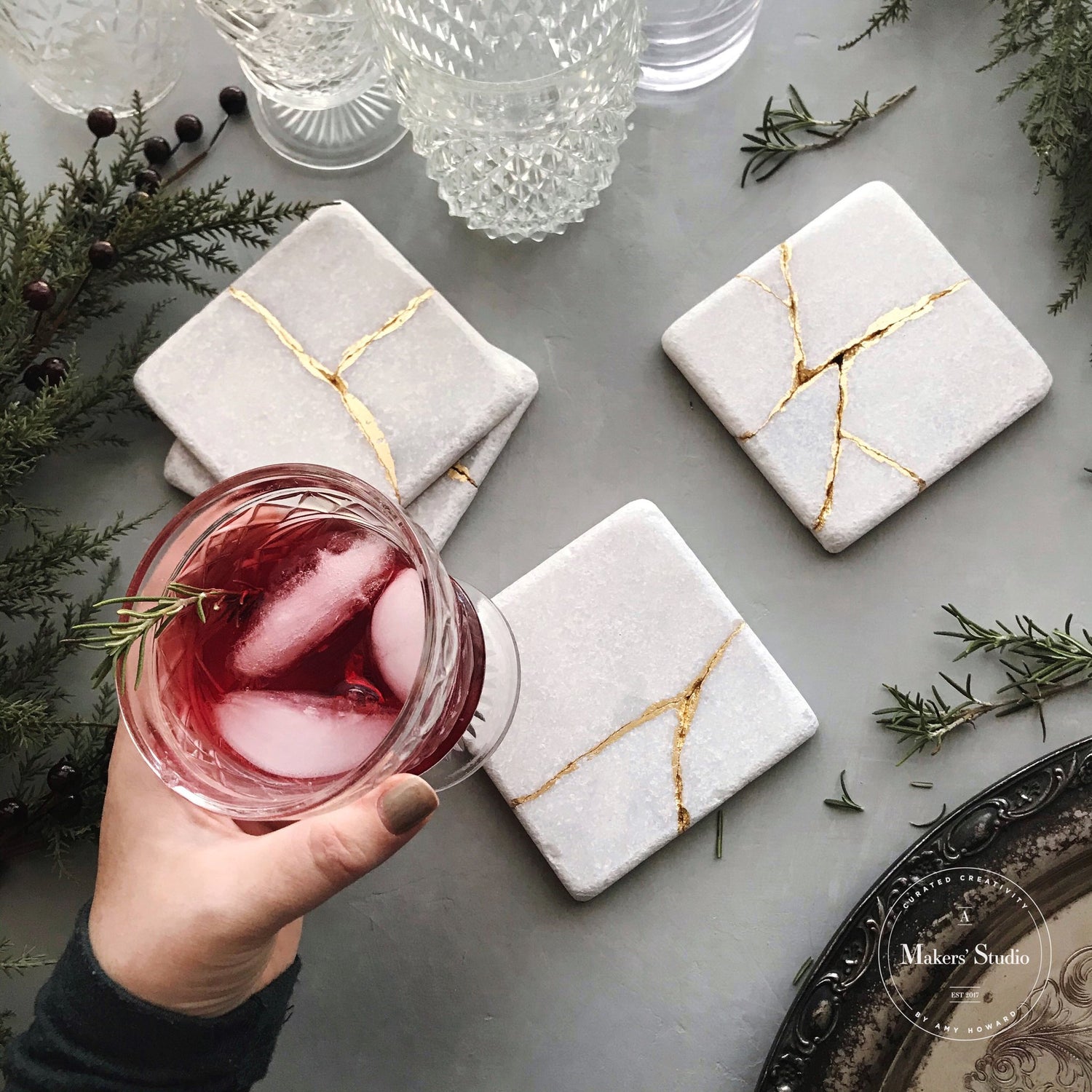 HOW TO MAKE KINTSUGI COASTERS