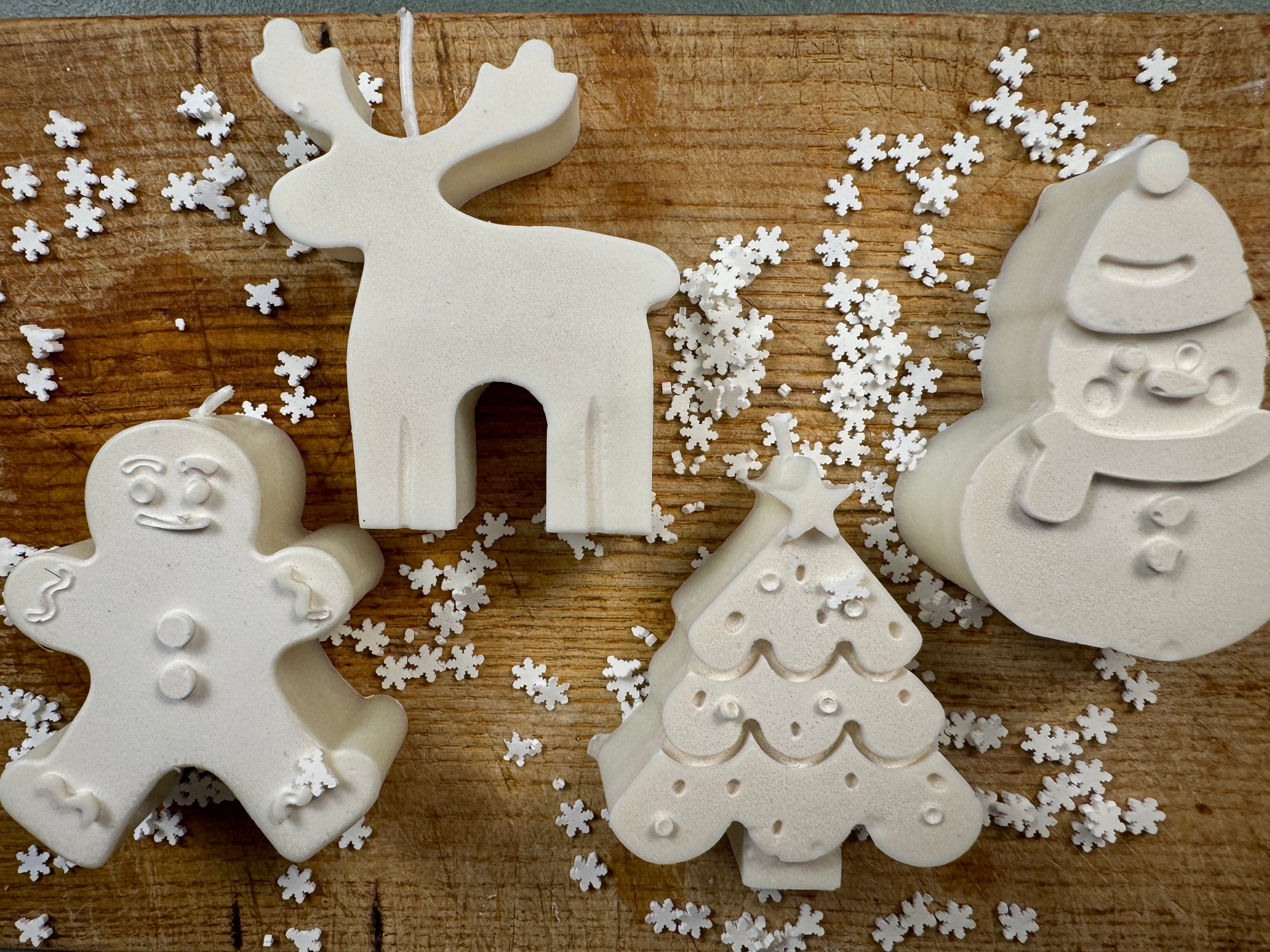 Merry Christmas Molds Set of 4