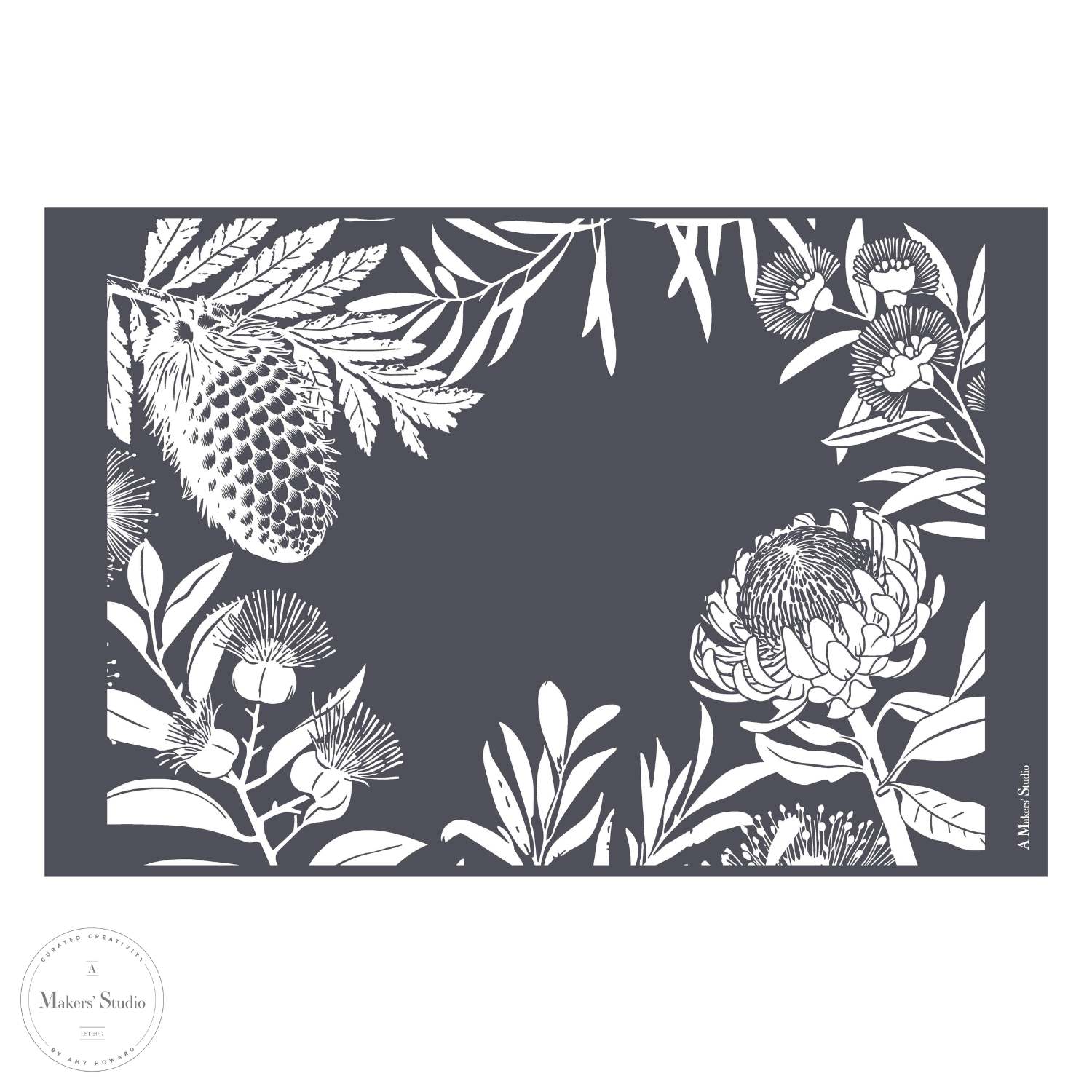 Protea Placemat - Mesh Stencil 12x18