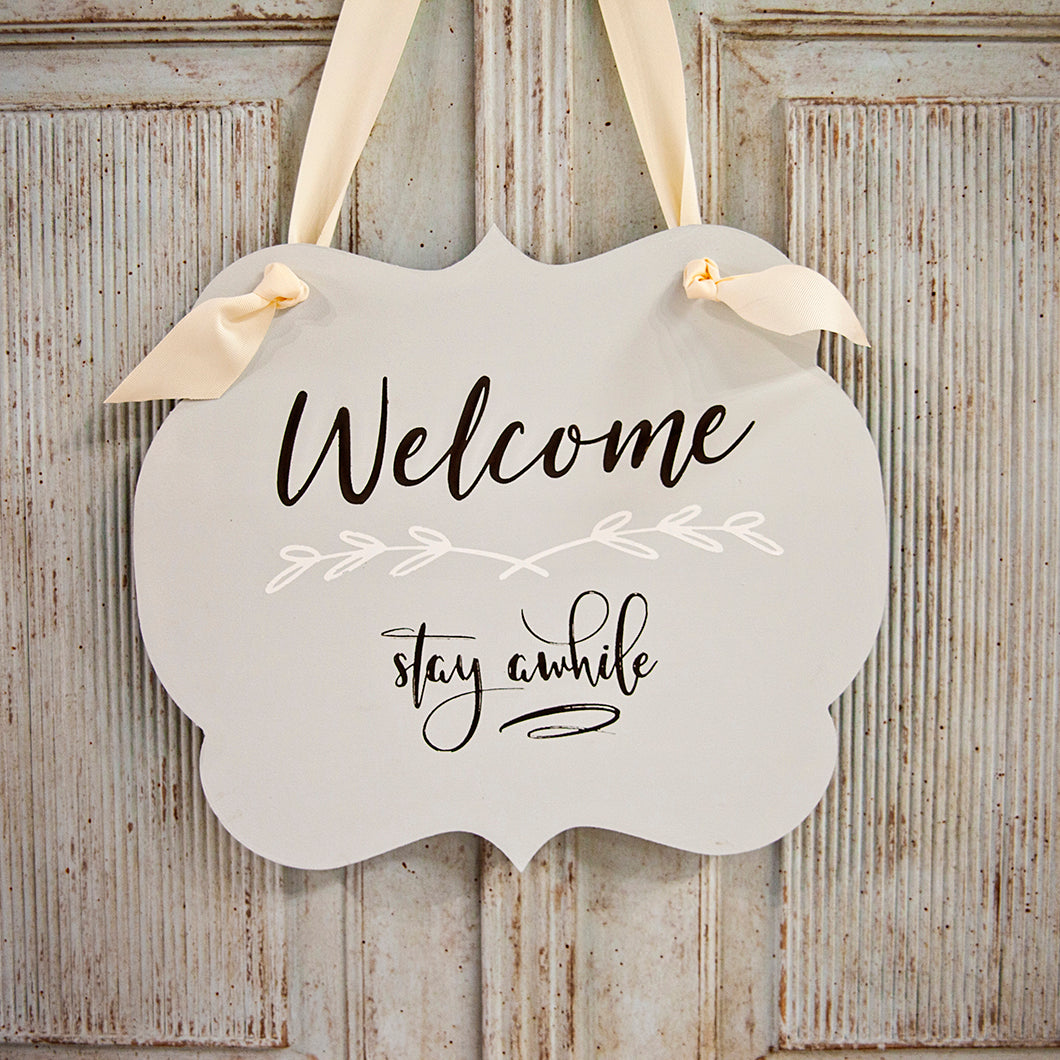 Welcome - Mesh Stencil 8.5x11