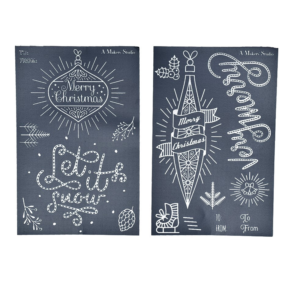 Let It Snow - Mesh Stencil 2 pack 5.5x8.5