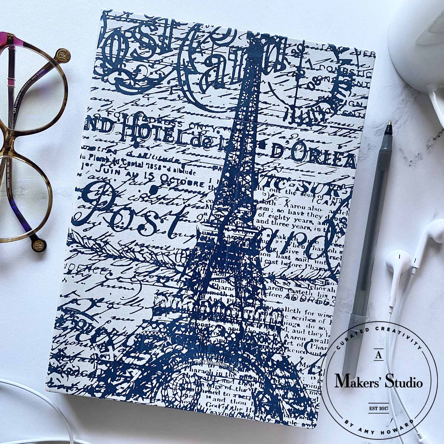 Parisian Post Card - Mesh Stencil 8.5x11