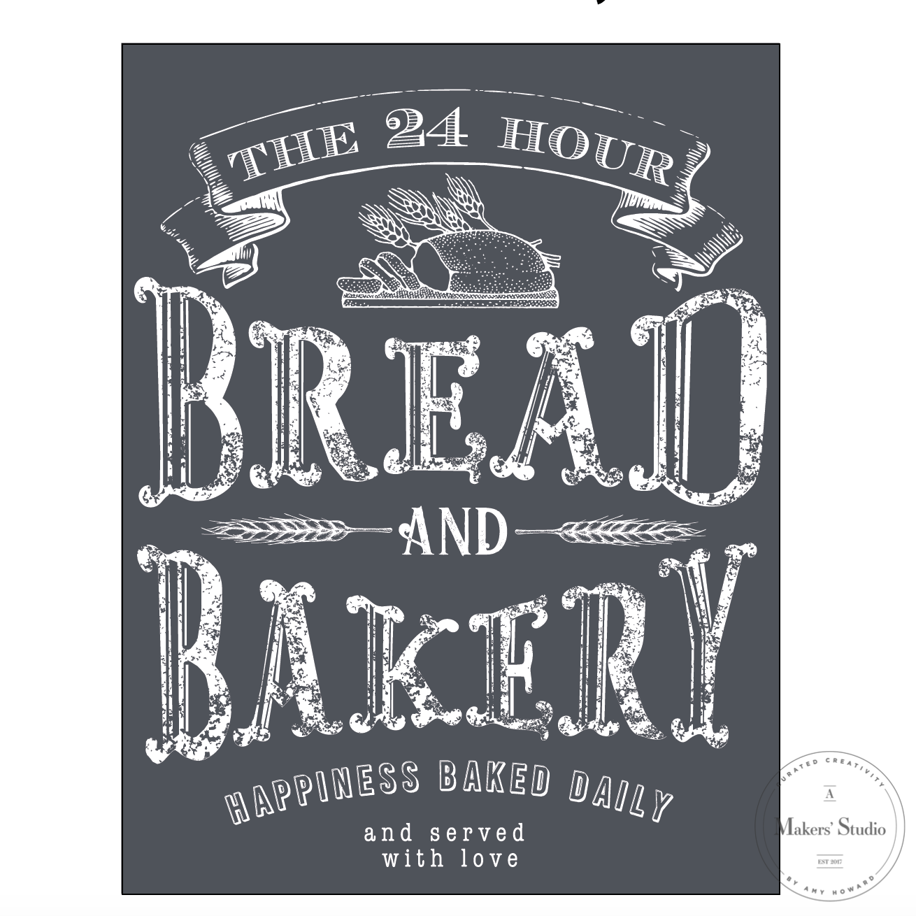 Bread Bakery - Mesh Stencil 8.5x11