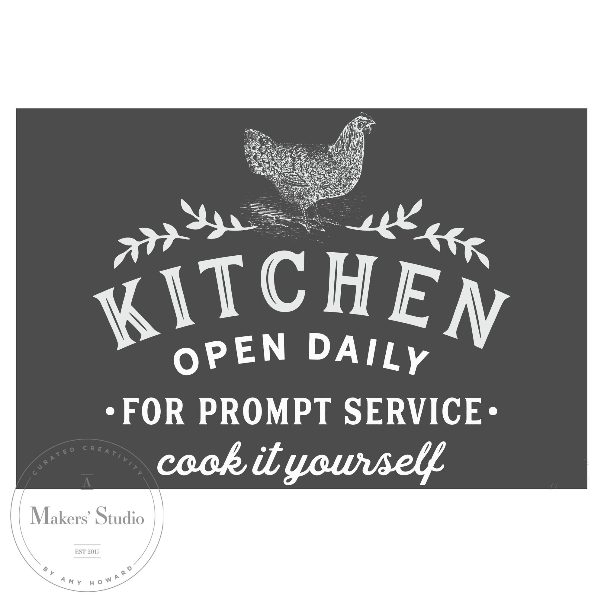 Cook It Yourself - Mesh Stencil 12x18