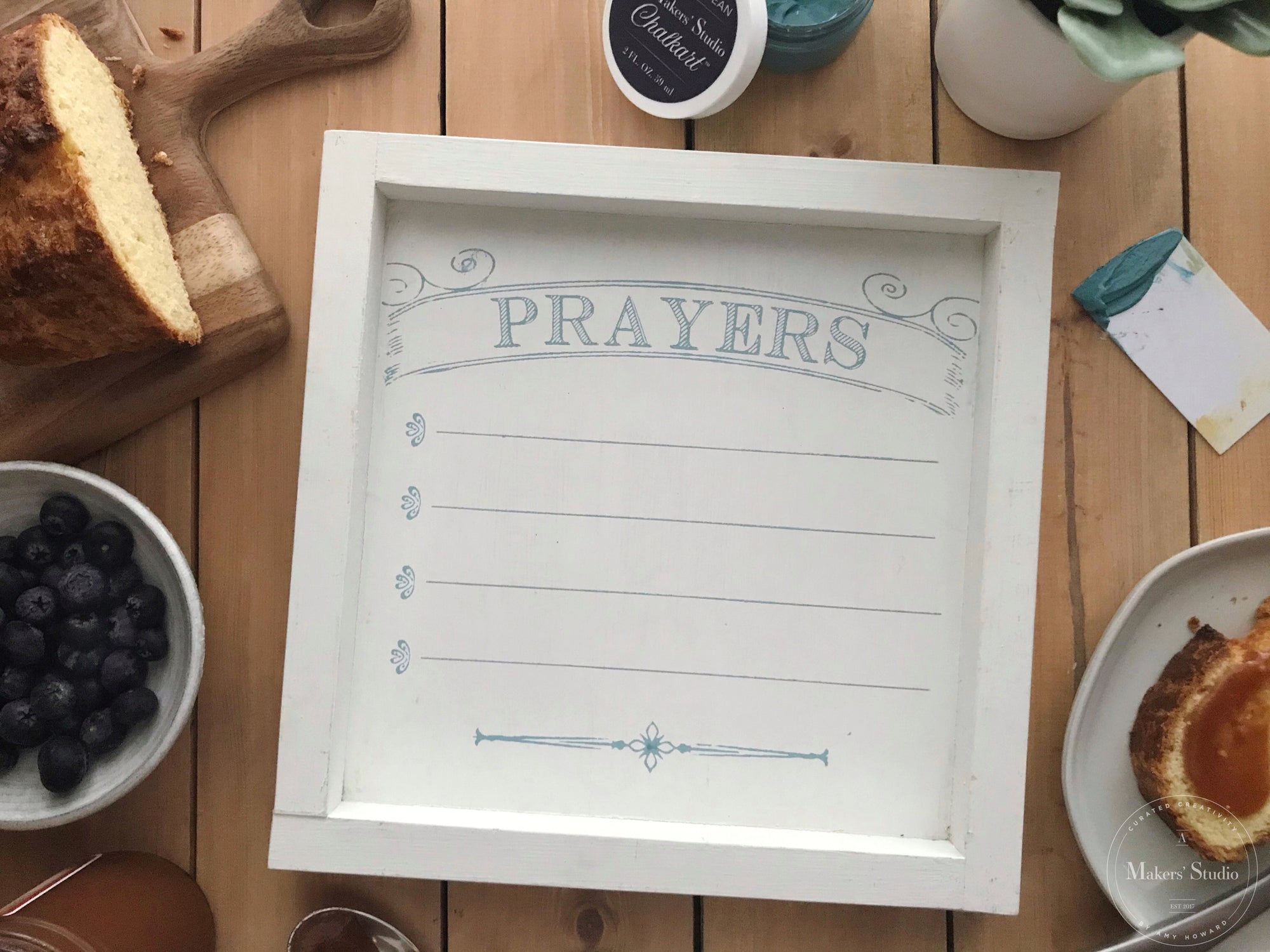 Prayer Board - Mesh Stencil 12x18