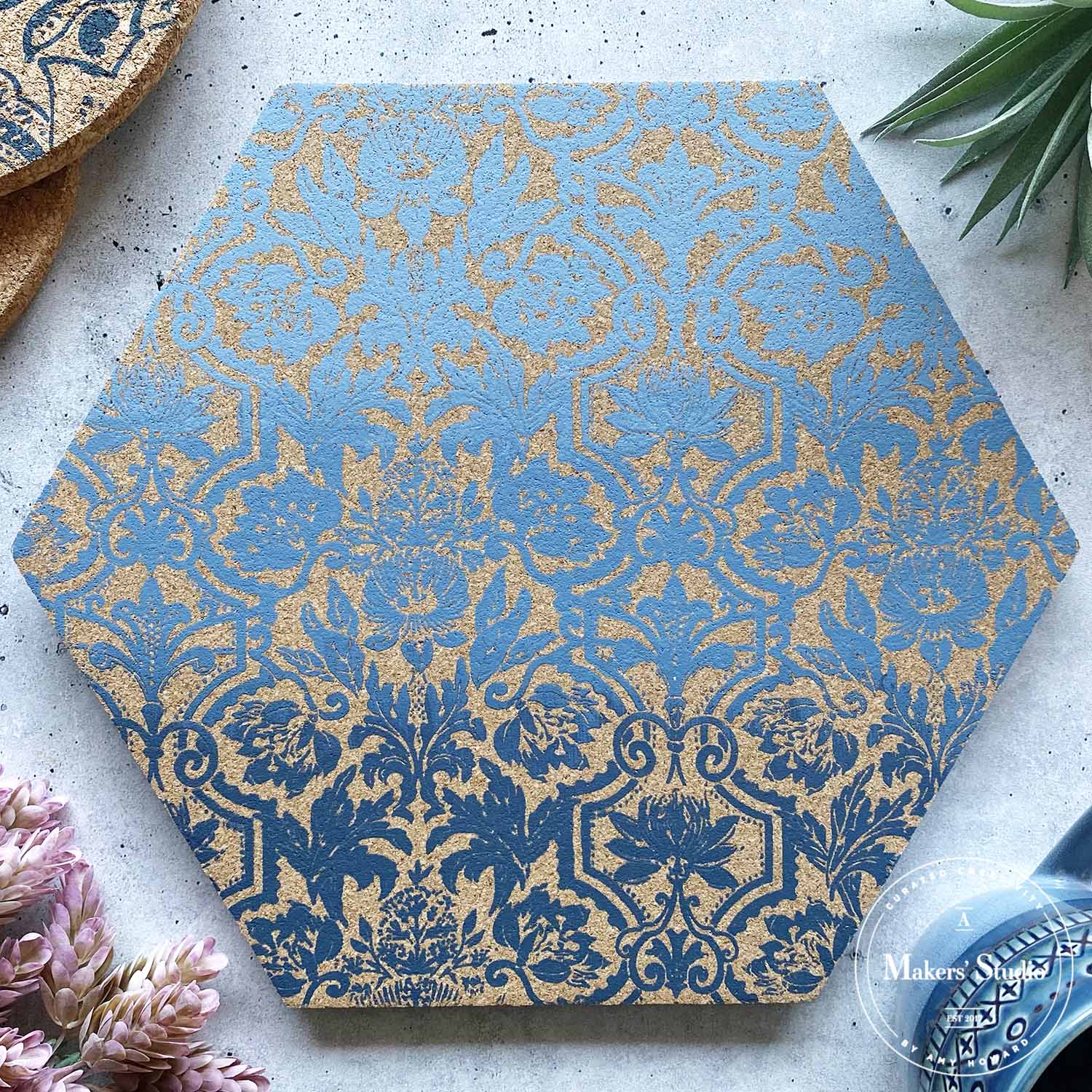 Floral Damask - Mesh Stencil 12x12