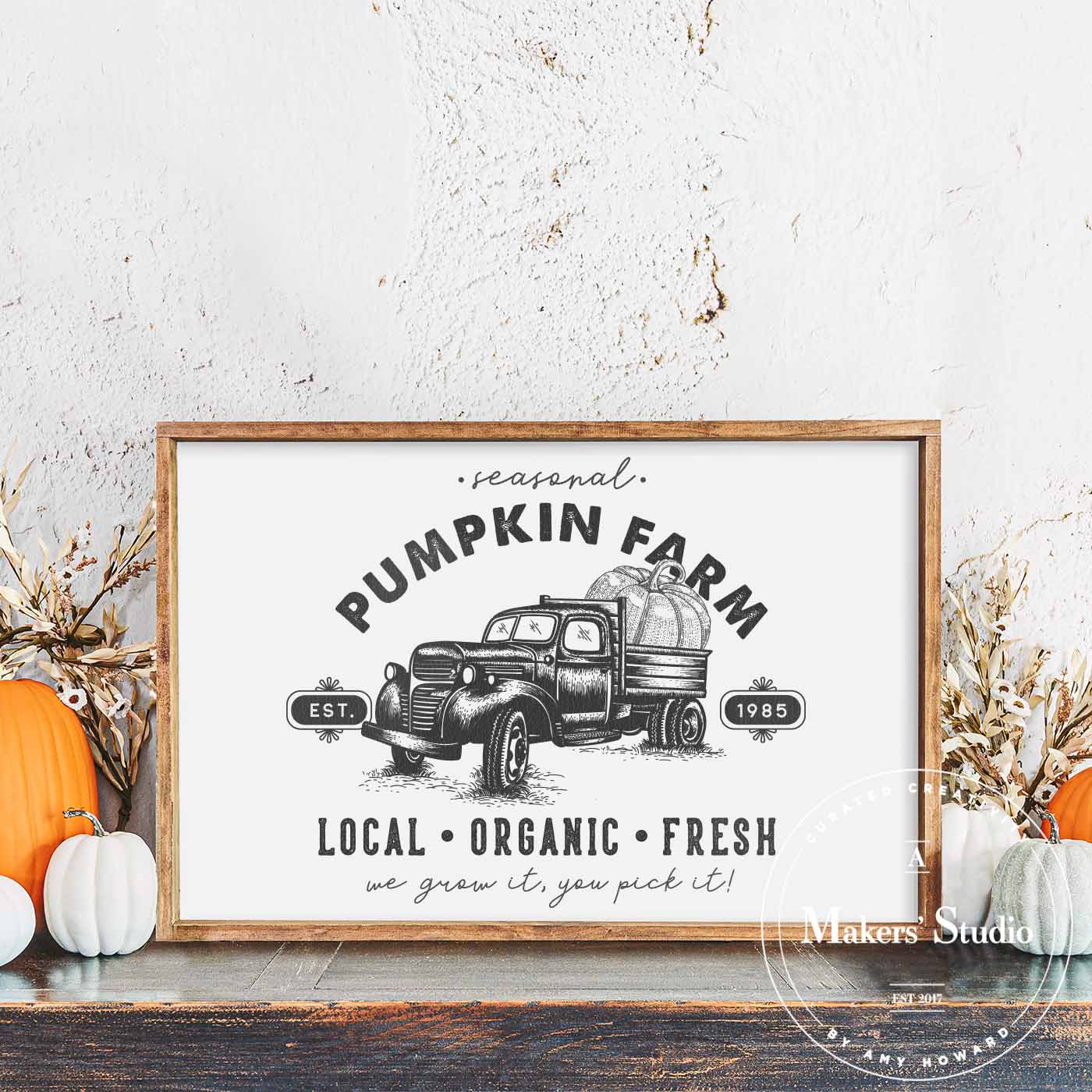 Pumpkin Farm - Mesh Stencil 9x12