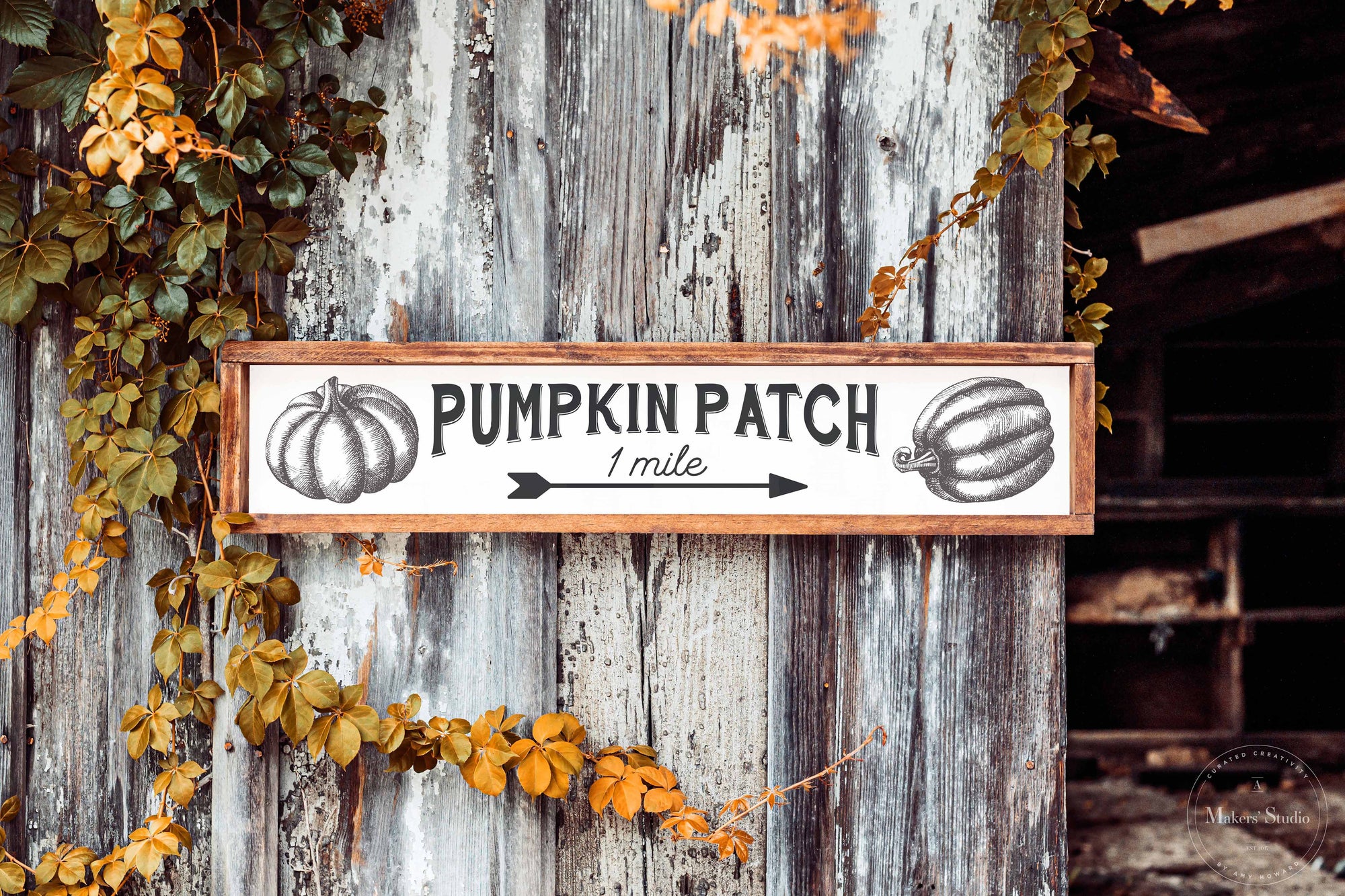 Pumpkins Ahead - Mesh Stencil 12x18