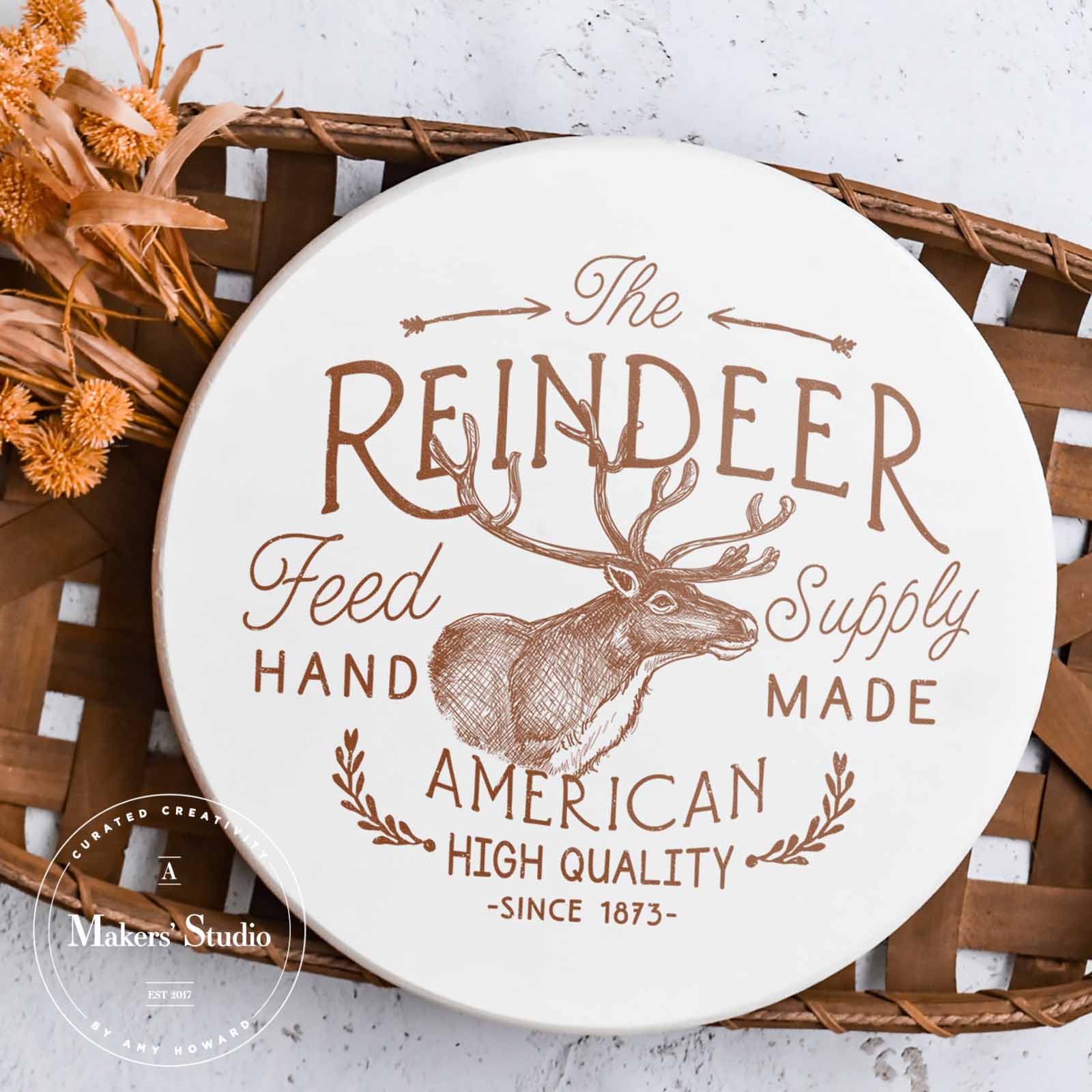 Reindeer Feed - Mesh Stencil 12x12