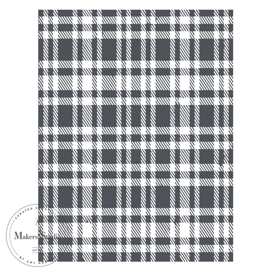 Plaid - Mesh Stencil 8.5x11