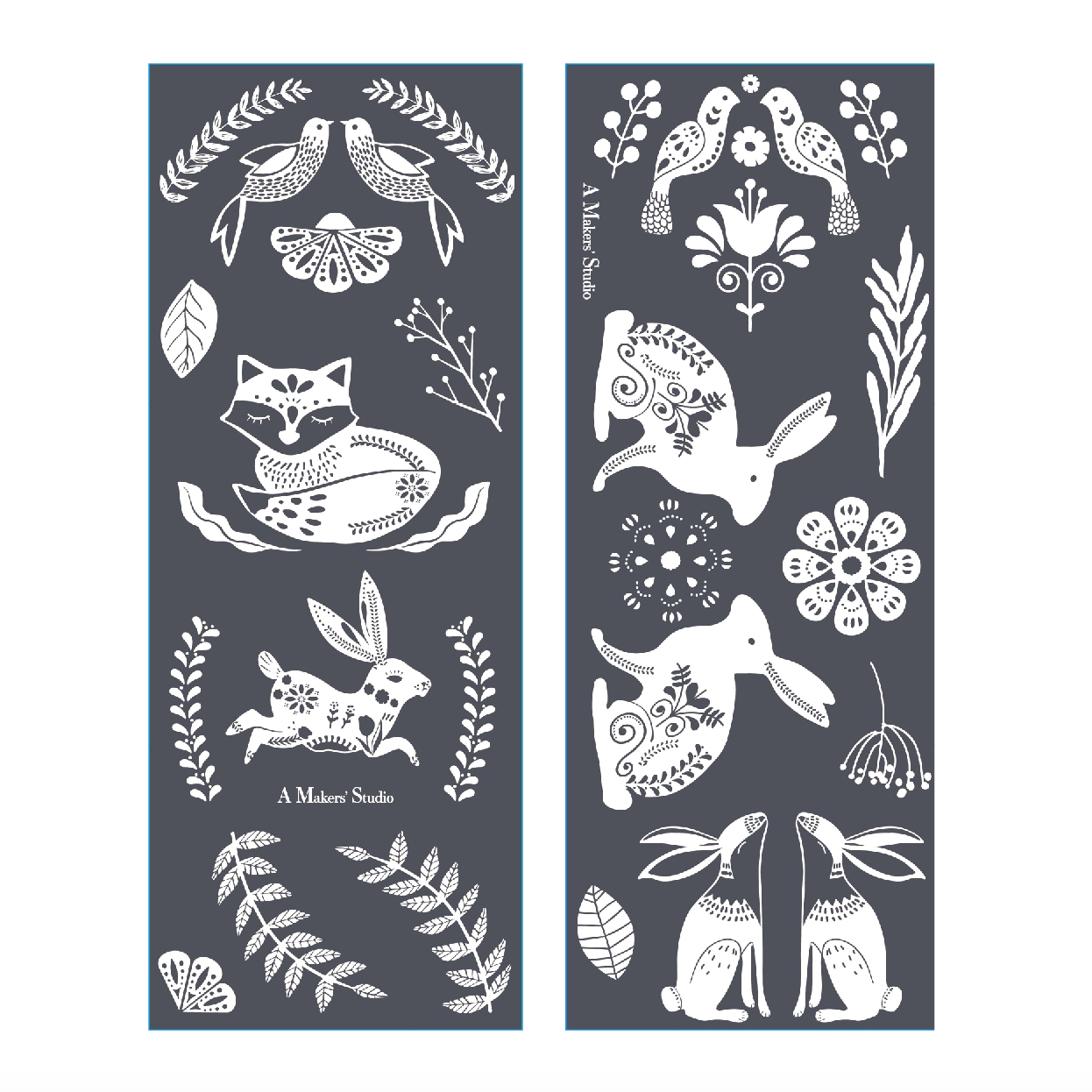 Folk Art - Mesh Stencil 2 pack 4.25x11