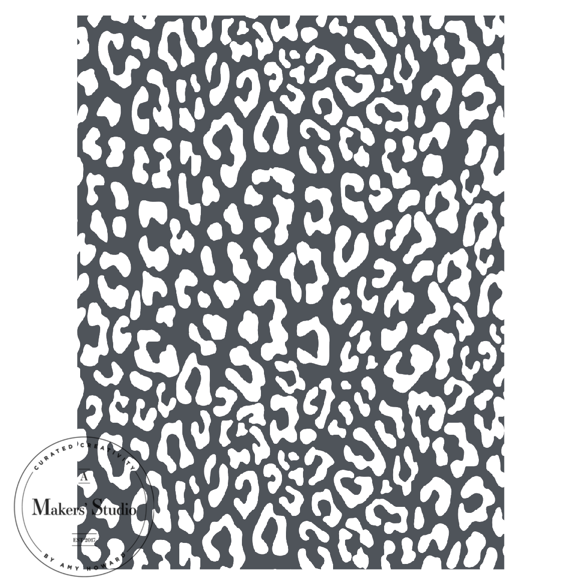 Cheetah Pattern - Mesh Stencil 8.5x11