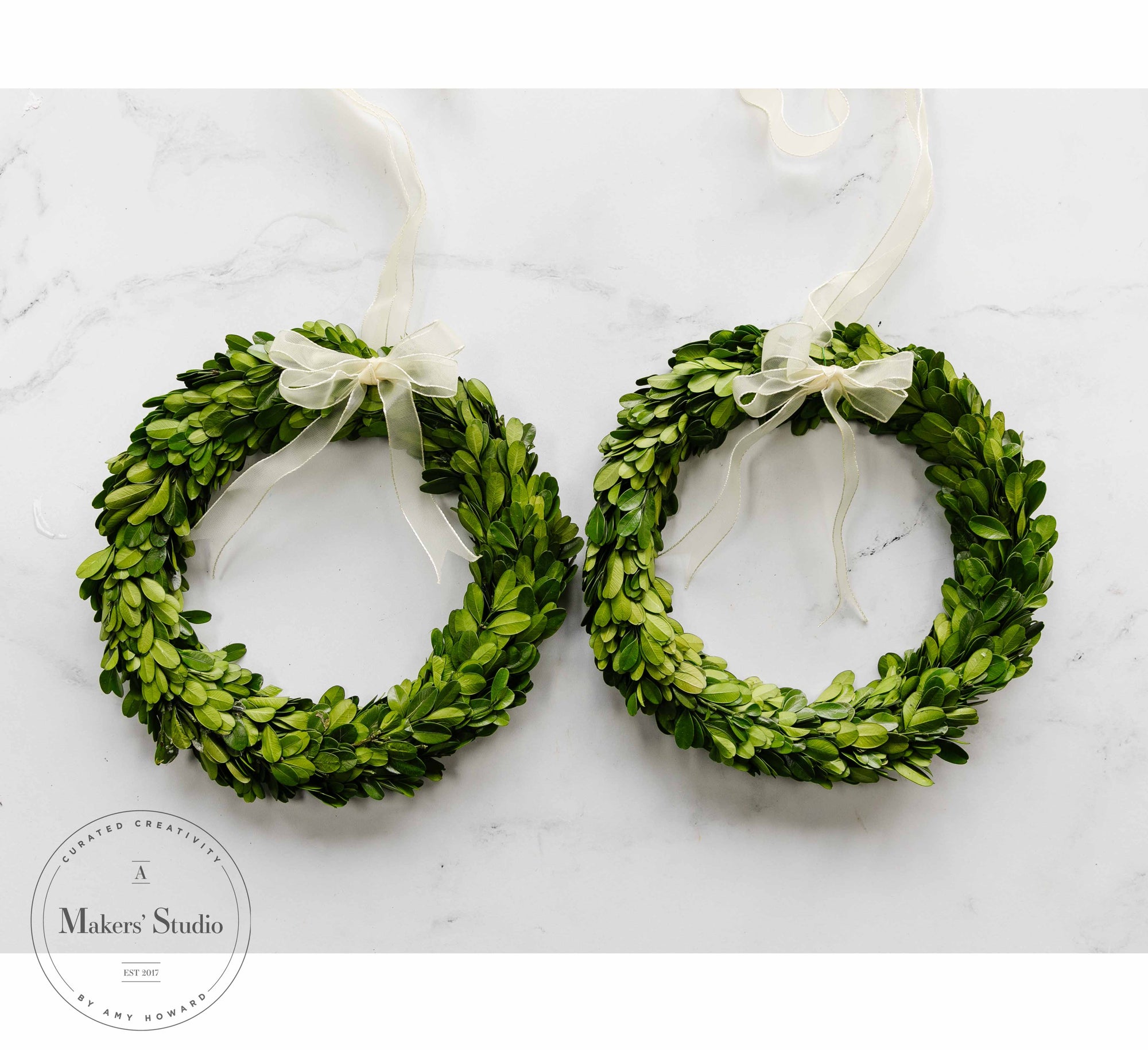 Preserved Boxwood Wreaths - Large